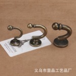厂家供应仿古挂衣钩衣帽钩饰品挂钩合金单钩