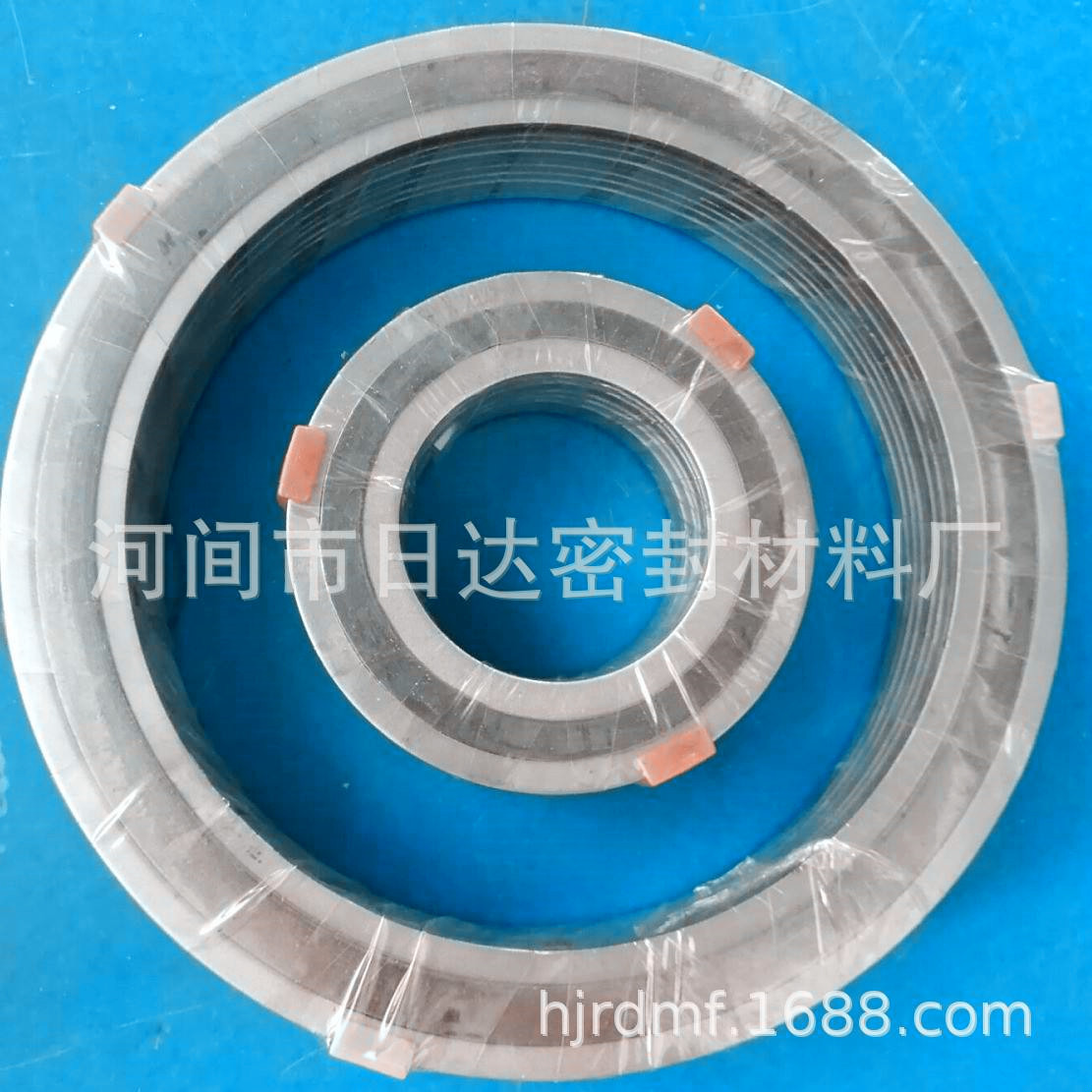 高品质金属缠绕垫片内外环管道金属缠绕垫耐高温耐磨损密封垫