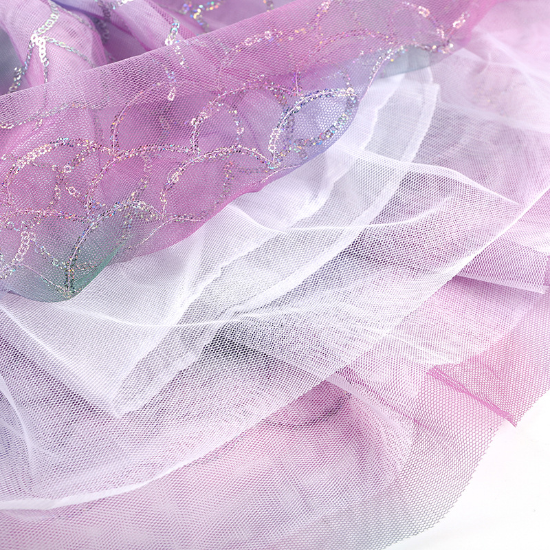 Pequeñas Y MEDIANAS niñas púrpura malla mullida falda en stock nuevo europeo y americano niña princesa vestido de fábrica al por mayor