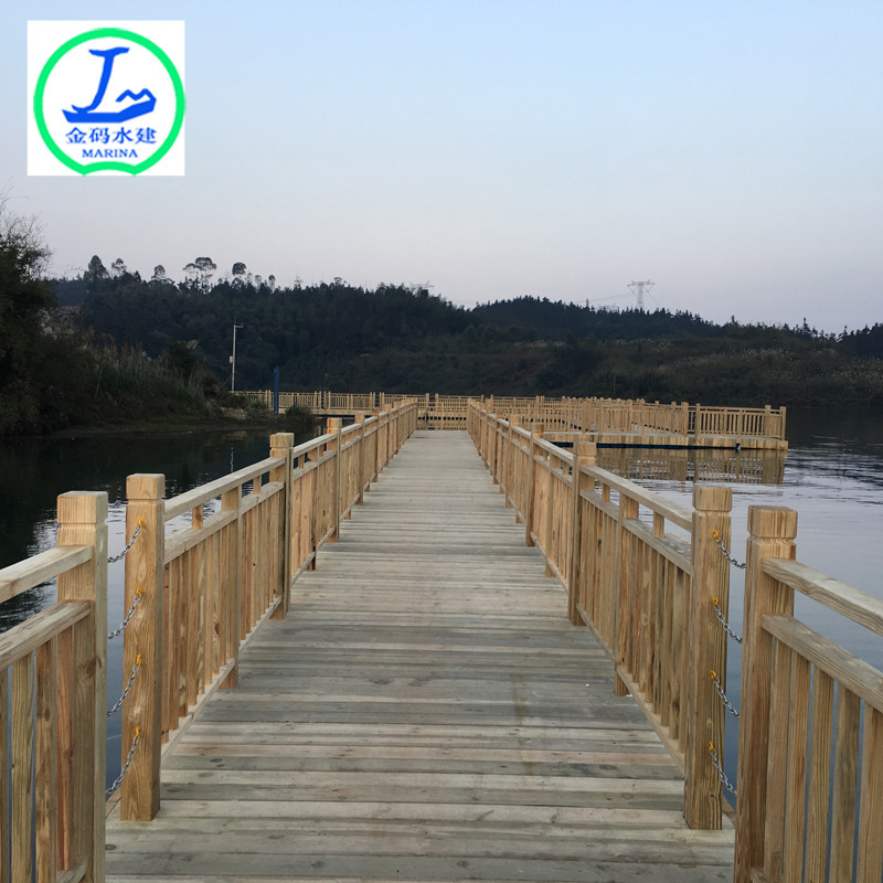 Sightseeing Wooden Bridge Plastic Floating Tube Combination Dock Water Plank Road Floating Bridge Leisure Entertainment Platform Fishing Floating Platform Sightseeing Wooden Bridge Plastic Floating Tube Combination Dock Water Plank Road Floating Bridge Leisure Entertainment Platform Fishing Floating Platform