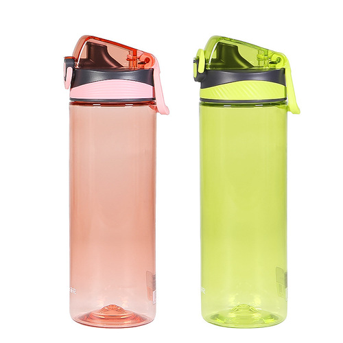 Camellia plastic water cup portable creative gift cup wholesale leak-proof bullet cover outdoor sports kettle 480ML620ml