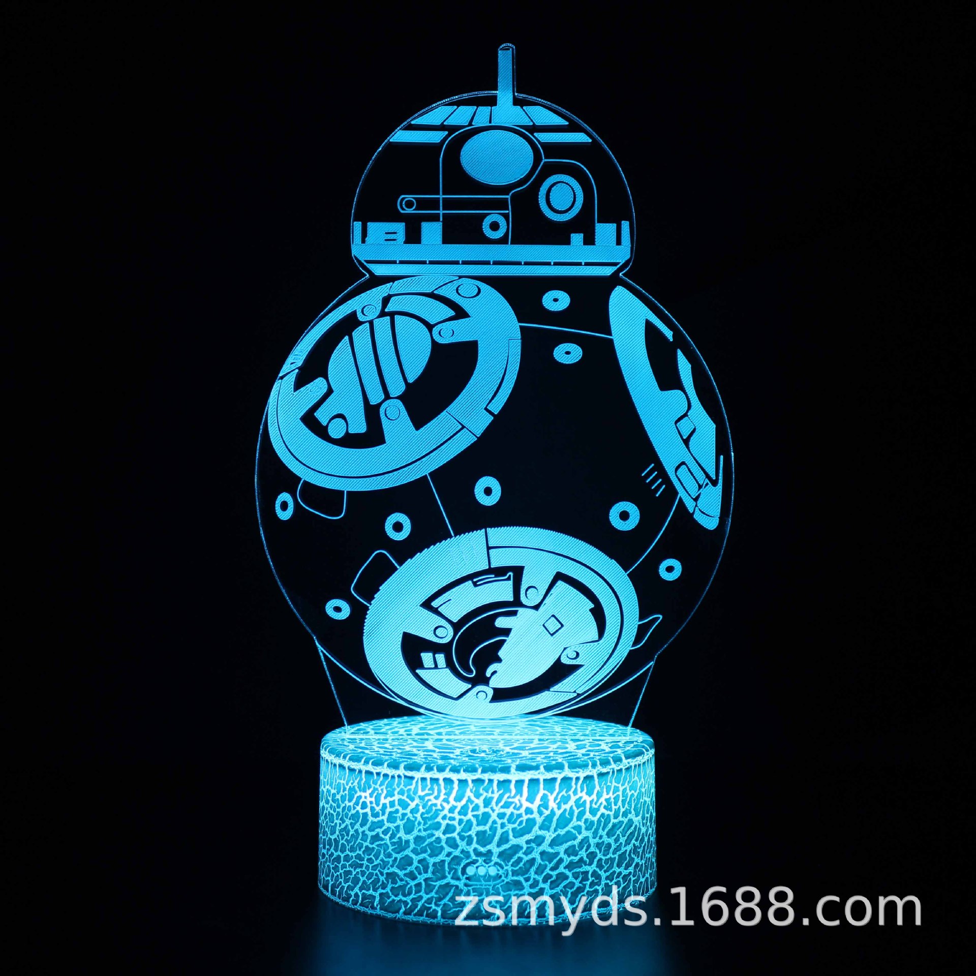 Transfronteriza Star Wars serie 3D colorido táctil lámpara de mesa Luz de la noche LED regalo creativo luz visual