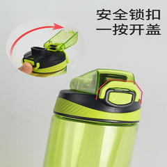 Camellia plastic water cup portable creative gift cup wholesale leak-proof bullet cover outdoor sports kettle 480ML620ml