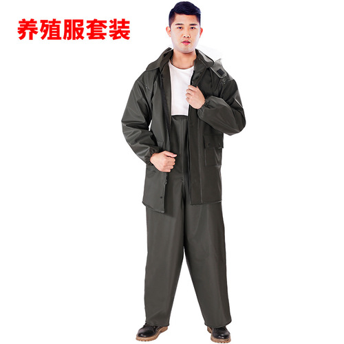 PVC single motorcycle electric vehicle raincoat and rain pants for men and women split adult outdoor hiking waterproof suit