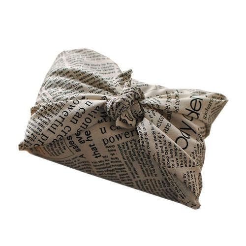 Cotton and linen retro English newspaper napkin, literary photo posing background, food photo photo background prop cloth manufacturer