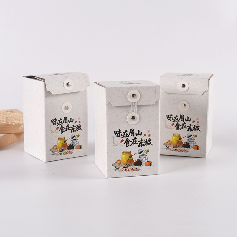 厂家批发 白牛皮纸印花瓶装果酱蜂蜜包装盒花果茶包装盒