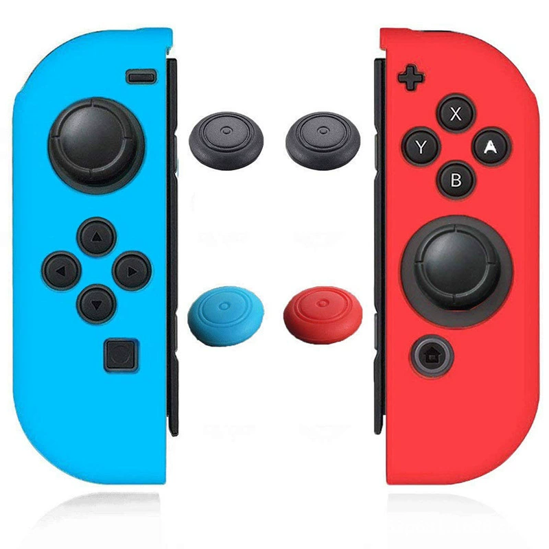 Кнопка- джойстик игрового контроллера Nintendo Switch, силиконовая насадка, NX рукоятка кнопка, крышка джойстика