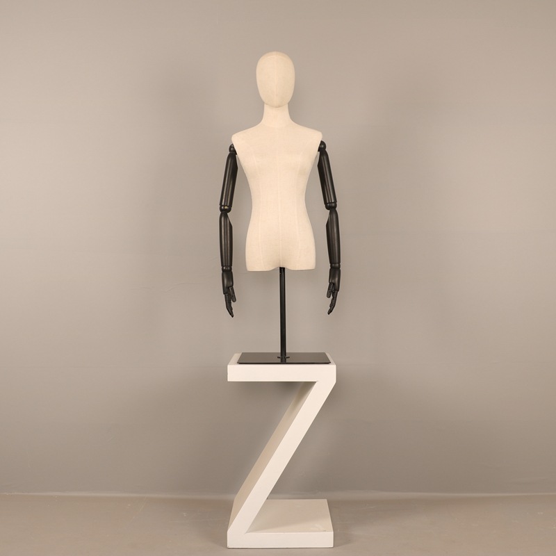 Maniquíes de exhibición, maniquí femenino de medio cuerpo, maniquí de tienda de ropa, maniquí de medio cuerpo, color dorado, para exhibición en vitrina, maniquí de cuerpo humano, soporte para maniquí.