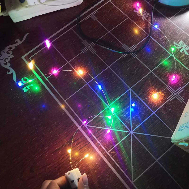 LED-гирлянда три-щит с мигающей световой линией, маленький белый ящик со светом, бокс, цветочный подарок ко дню святого Валентина, завесной гирляндный провод