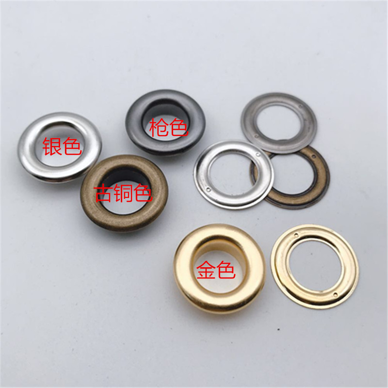 100 sets de 10mm4 agujeros de Aire de Color con herramientas de instalación de protección del medio ambiente de cobre callos en caja Multi-Color de los agujeros de Aire para transfronteriza