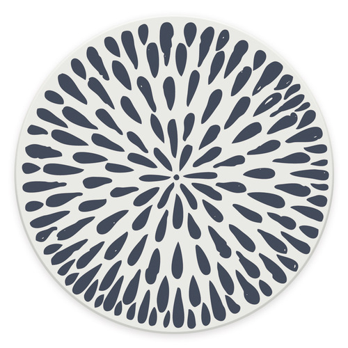 Diatomaceous earth absorbent pad, diatom mud, Japanese pattern, household round coaster, custom-made humidity-controlled and insulating placemat