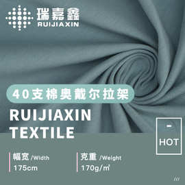 40支精密棉奥代尔40s精梳棉拉架奥代尔面料秋冬休闲服T恤服装布料