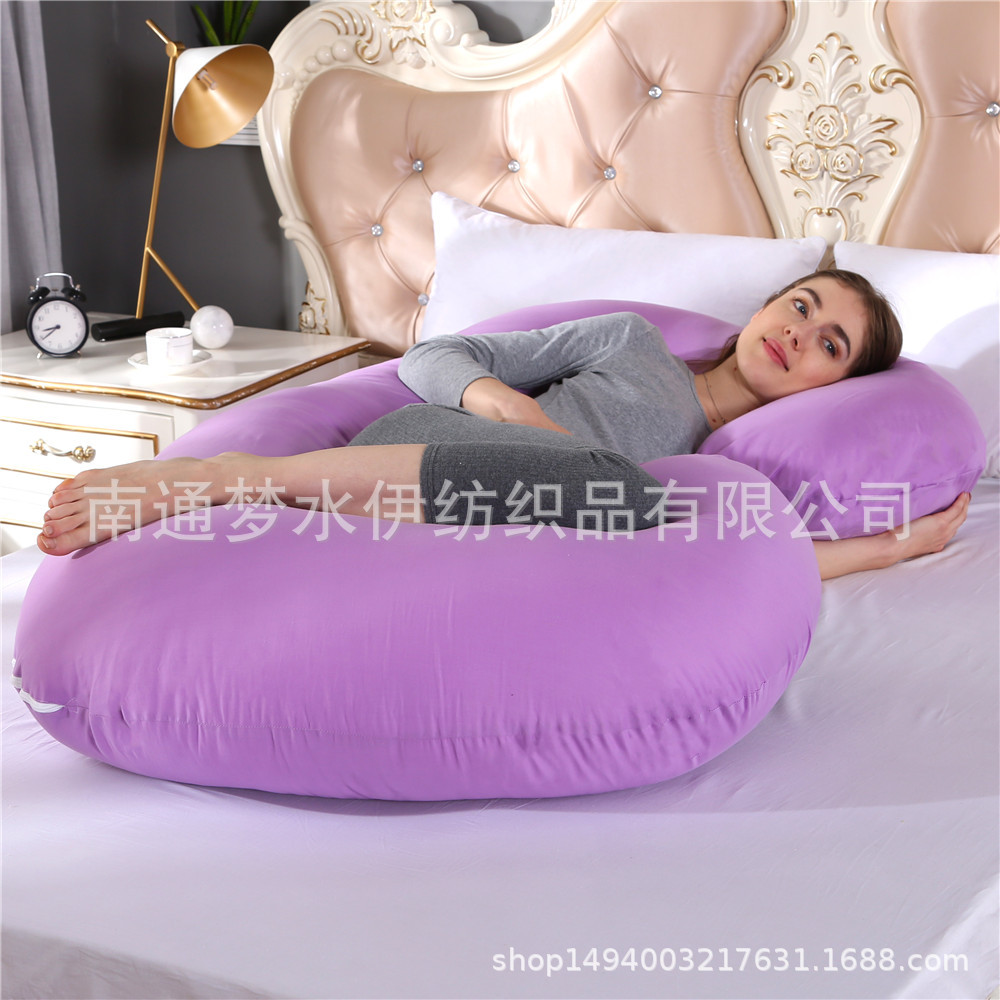 Amazon entidad transfronteriza almohada de maternidad almohada de la cintura lado almohada para dormir gran almohada de maternidad tipo C funda de almohada fábrica venta al por mayor