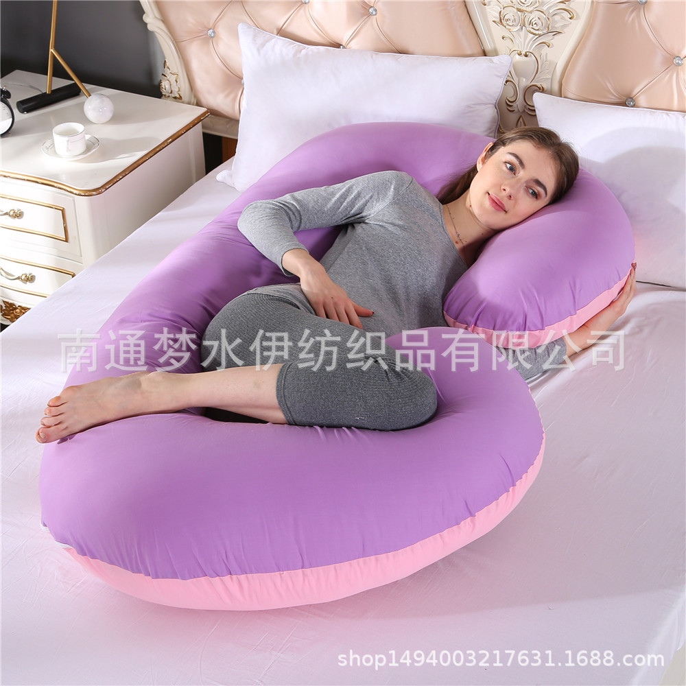 Amazon entidad transfronteriza almohada de maternidad almohada de la cintura lado almohada para dormir gran almohada de maternidad tipo C funda de almohada fábrica venta al por mayor