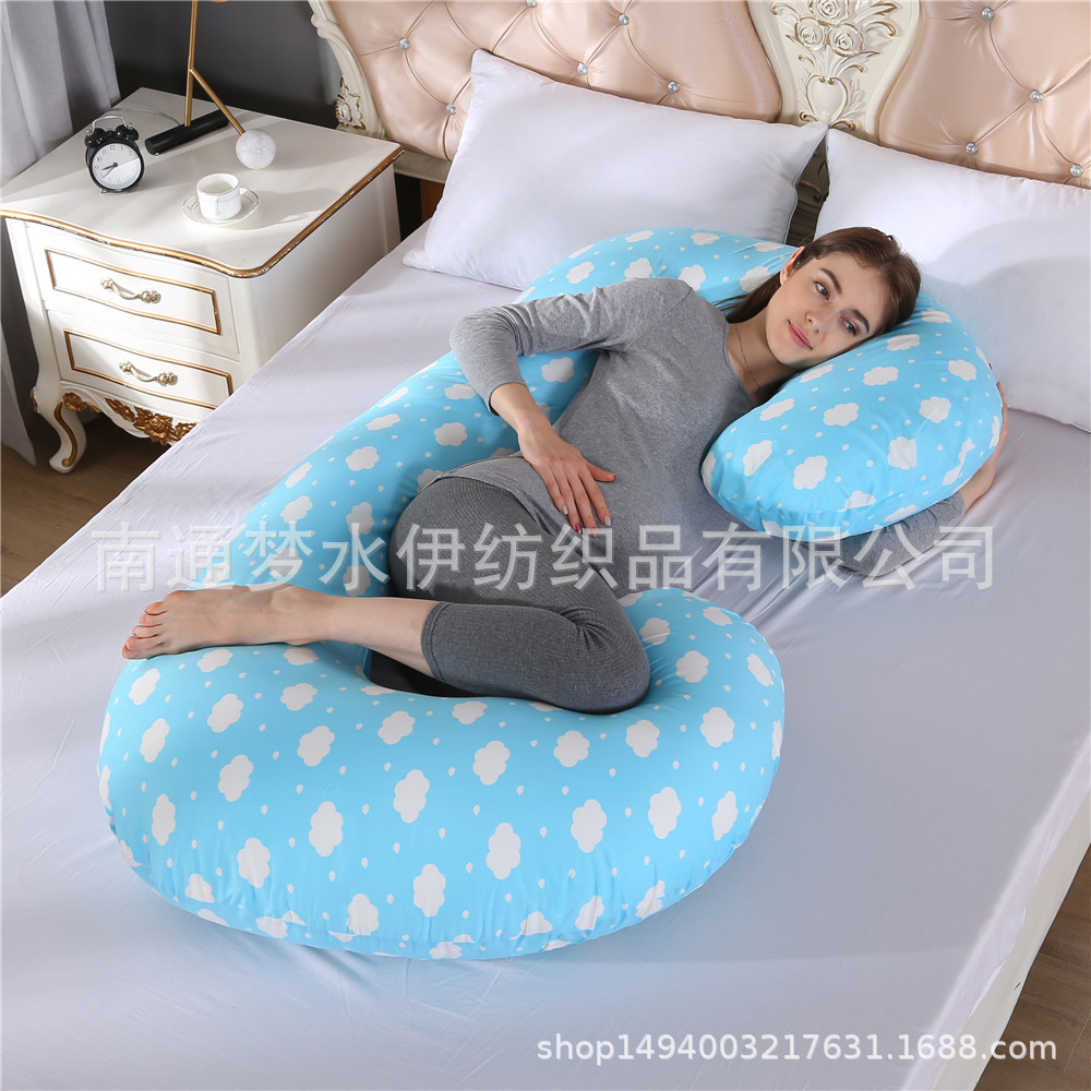 Amazon entidad transfronteriza almohada de maternidad almohada de la cintura lado almohada para dormir gran almohada de maternidad tipo C funda de almohada fábrica venta al por mayor