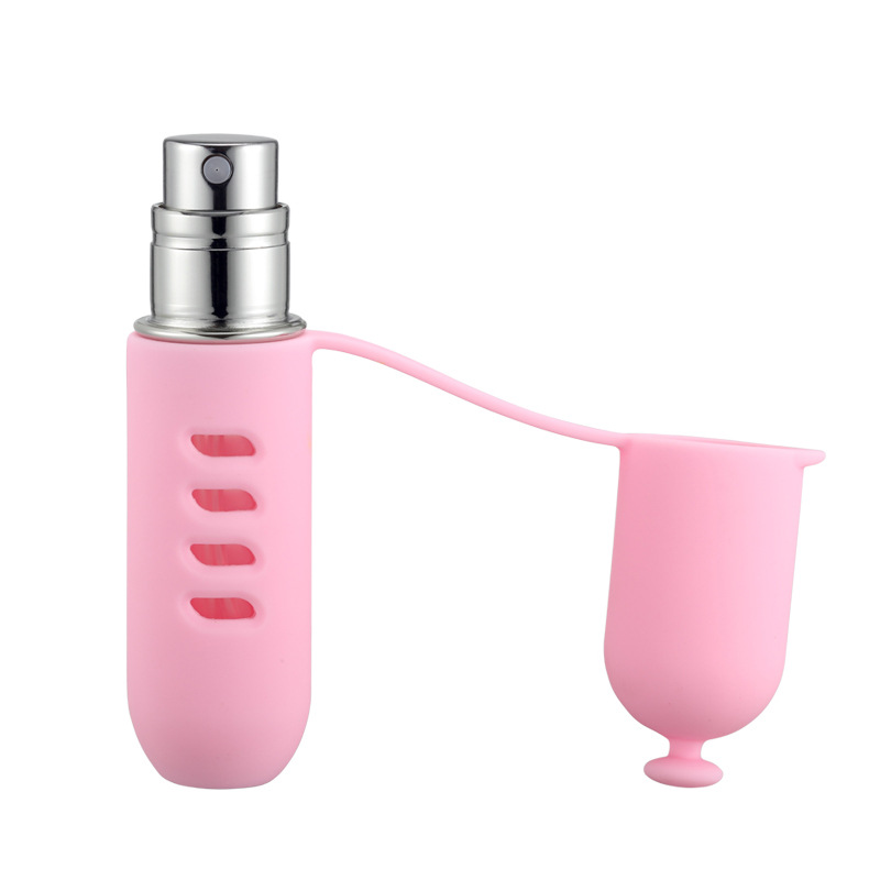 Nueva botella de perfume de silicona nueva sub-botella de perfume portátil sub-botella de llenado de fondo pulverizador de muestra