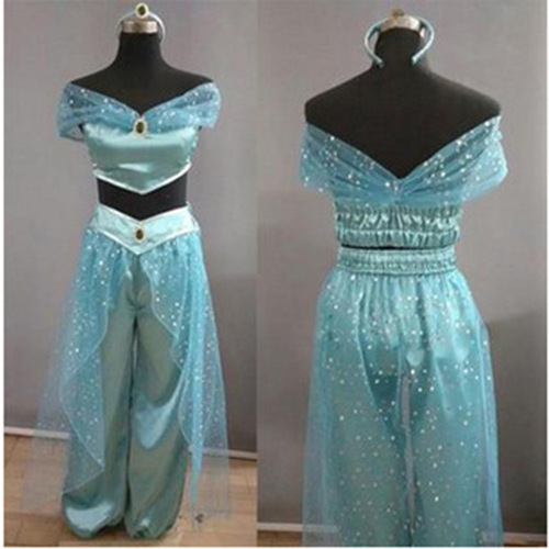 Wholesale Adult Cosplay Costume of Princess Jasmine from Aladdin's Magic Lamp
