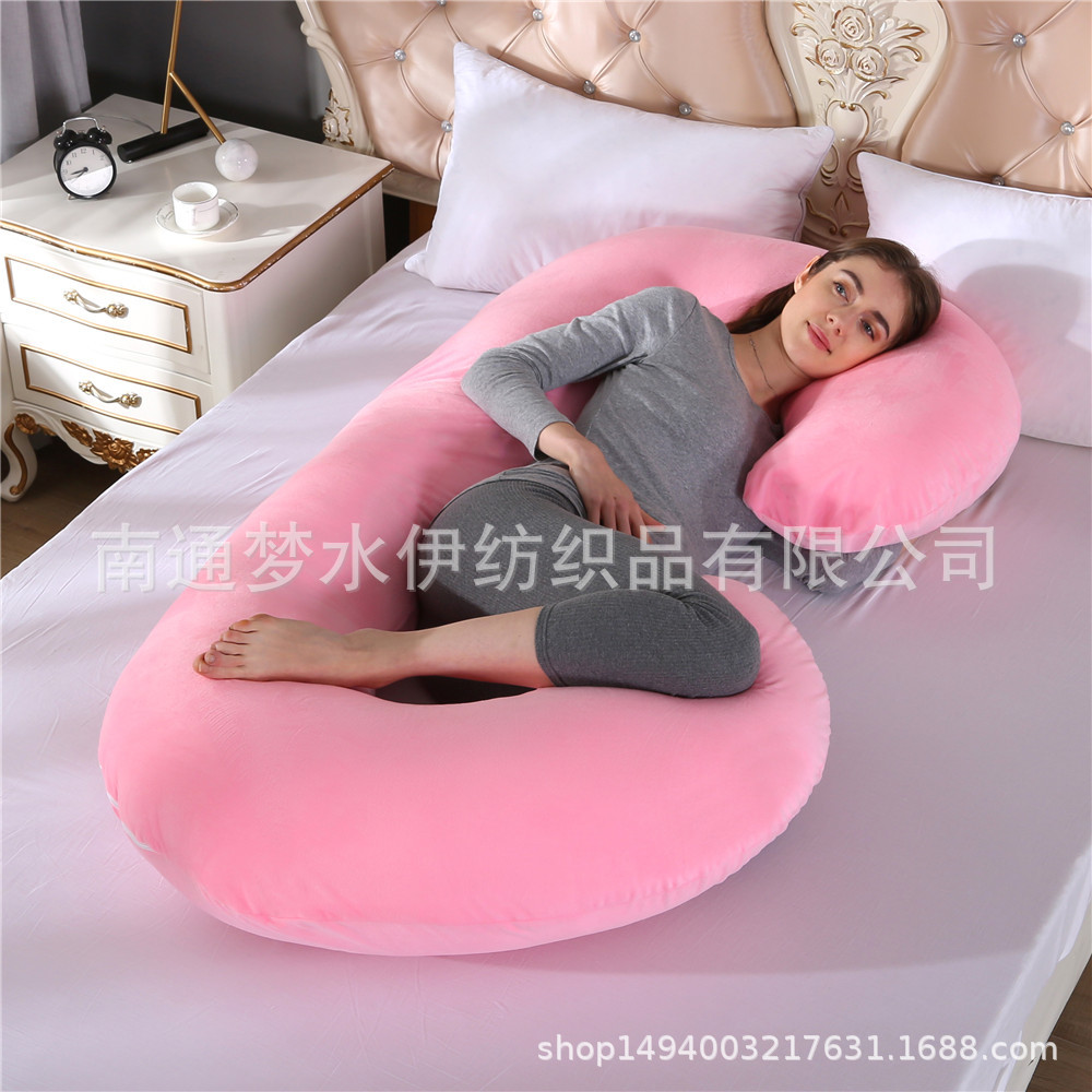 Amazon entidad transfronteriza almohada de maternidad almohada de la cintura lado almohada para dormir gran almohada de maternidad tipo C funda de almohada fábrica venta al por mayor