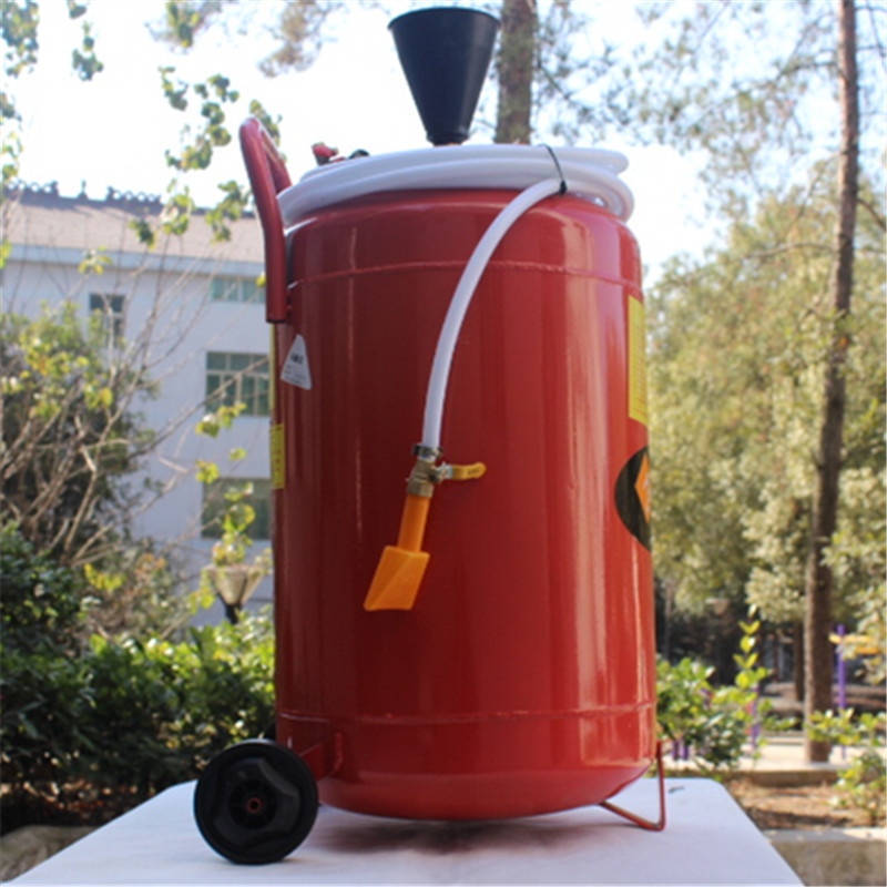 Neumático de acero inoxidable engrosada de hierro puede máquina de espuma de lavado de coches pistola de burbujas de pulverización de cera lavadora de coches olla belleza del coche