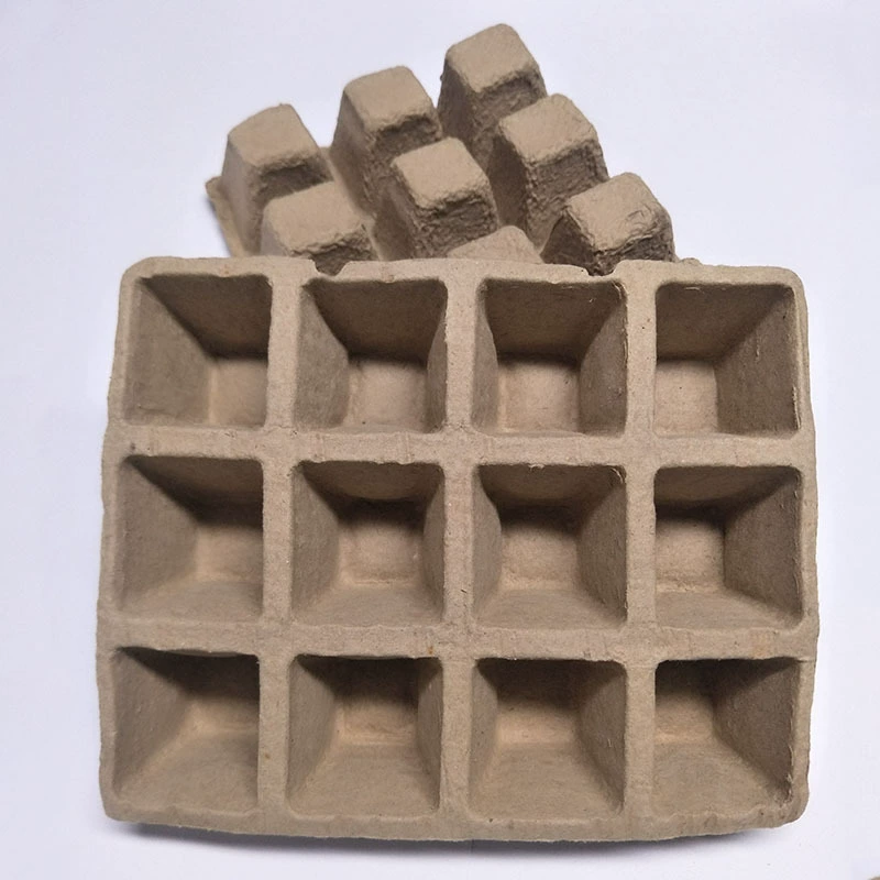 Разлагаемый питомник Домашнее выращивание Контейнер для целлюлозы Формованная чаша для рассады Стаканчик для рассады Бумажный стаканчик Целлюлоза Лоток для рассады