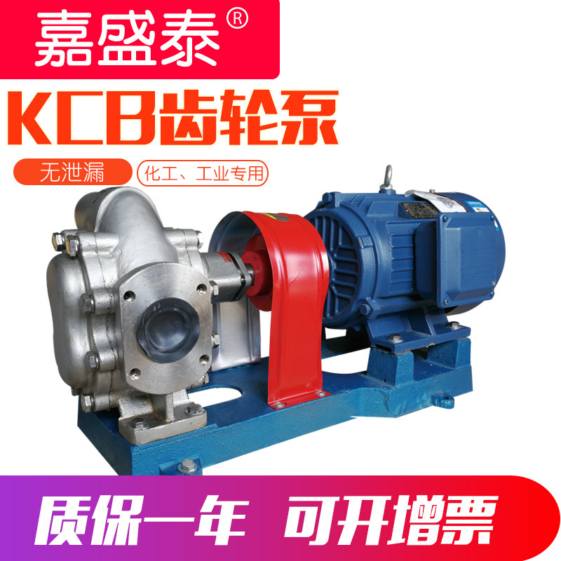 Supply KCB-200 stainless steel grease pump self-priming corrosion-resistant oil pump acidic liquid conveying gear pump
