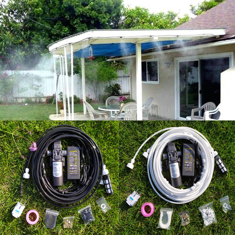 6-18m Low Voltage Spray System Plus 12V60W Pump Set with Built-In Filter Suction Garden Spray Drip Irrigation 6-18m Low Voltage Spray System Plus 12V60W Pump Set with Built-In Filter Suction Garden Spray Drip Irrigation