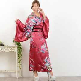 日本传统cos女士正装浴衣动漫演出写真套装和服舞台演出服装拍照