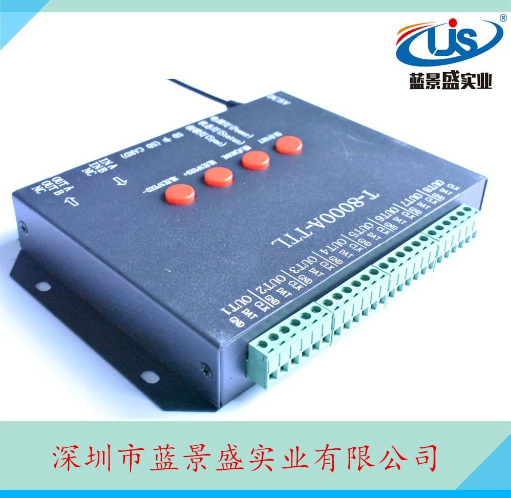 T-8000A-TTL LED full-color external controller SD card programmatic fantasy controller T-8000TTL