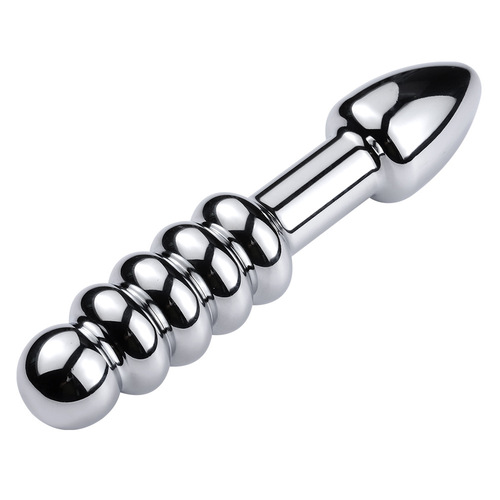 Metal double-head anal plug for men and women, double faucet anal expansion masturbation device, adult products, alternative toys