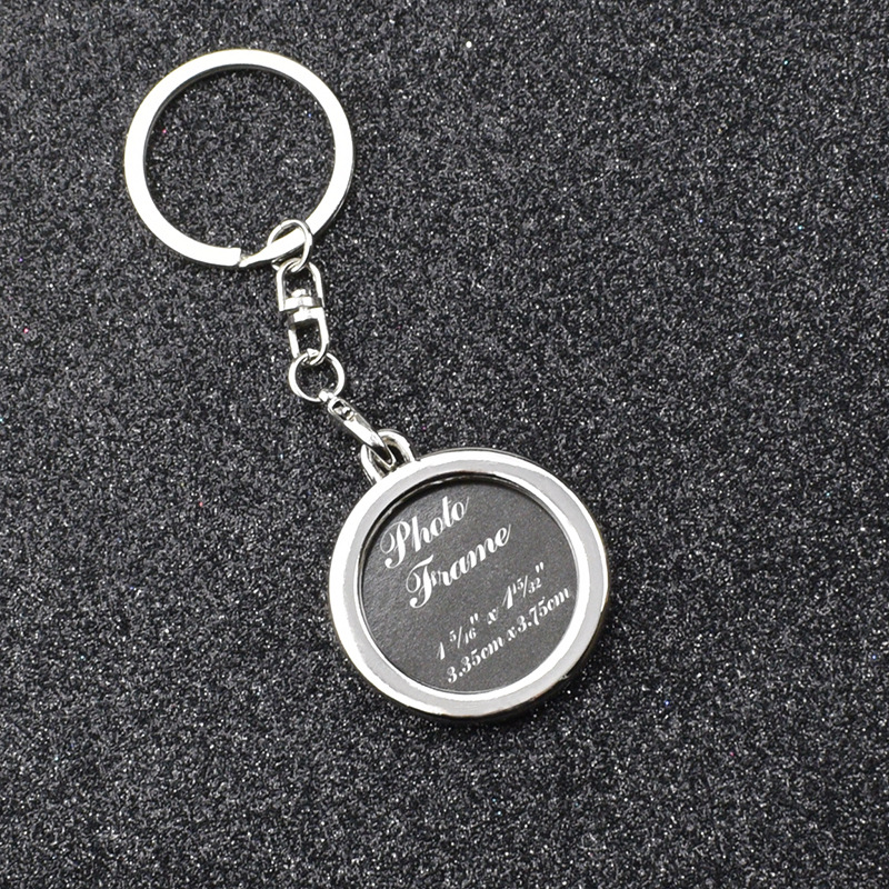 Amor creativo llavero marco de fotos pareja llavero cuadrado personalizado foto llavero conmemorativo pequeño regalo