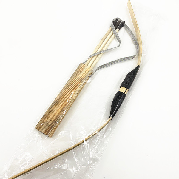 60 cm bamboo hemp rope bow and arrow children's outdoor shooting…