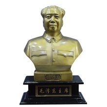 毛主席銅像半身像塑像台像 銅偉人雕像桌面擺件客廳辦公室擺飾