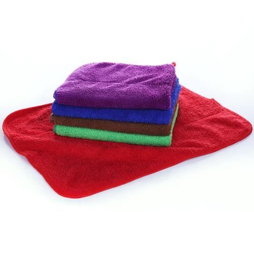 Coral velvet rag square thickened 400g 30*40 cleaning cloth car wiping cloth kitchen cloth wholesale manufacturer direct sale