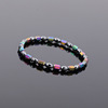 Fashionable elastic ankle bracelet, beaded bracelet handmade, suitable for import, European style, factory direct supply