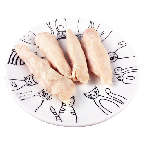 Factory direct source pet snack vacuum cooked chicken breast cat and dog treats low additives for kittens and puppies 40g