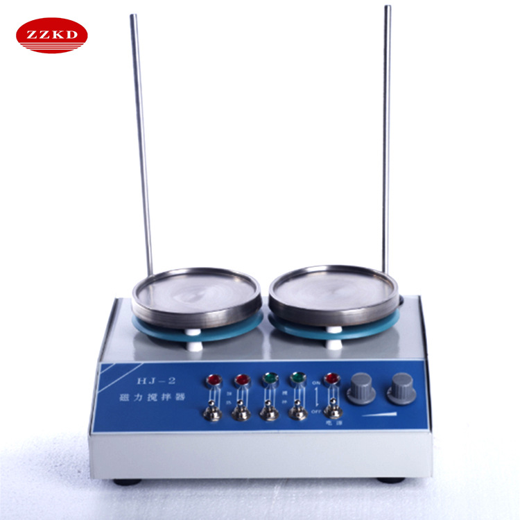 双联磁力加热搅拌器 HJ-2双头磁力搅拌器 无级调速 可调温HJ-2