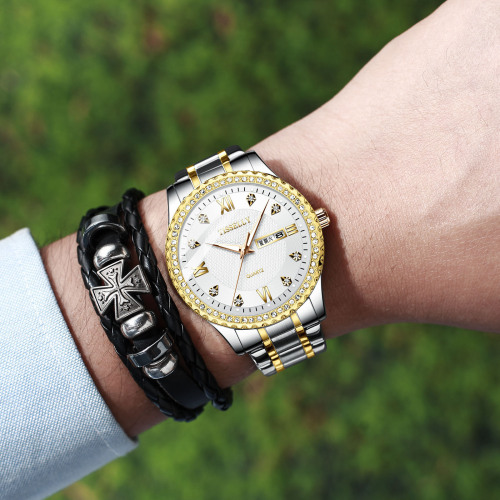 watch man  new cross-border watch for men quartz fashion original factory men's watch steel strap