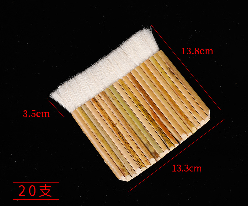 Pincel Plano de Lana en Existencia del Fabricante para Herramientas de Enmarcado, Pincel para Caligrafía y Restauración de Pinturas, Pincel de Lana para Pintura China con Acuarela, Forma Plana.