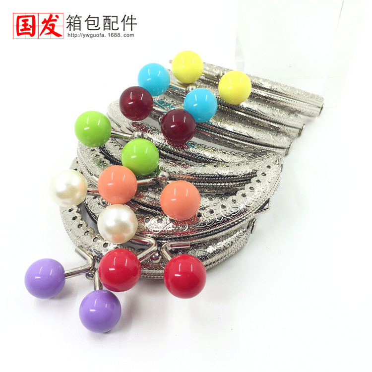 Oferta especial 23 agujeros binaural 8,5 CM semicircular de encaje en relieve boca de caramelo oro [plata] cabeza de cuentas de 14MM