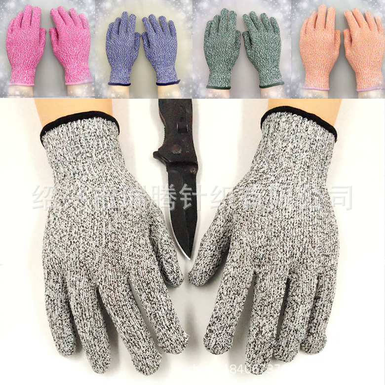 5-nivel reforzado anti-corte resistente al desgaste HPPE cocina anti-corte guantes protectores adultos niños anti-corte guantes