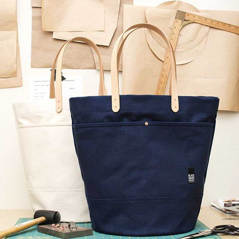 高档加厚帆布皮革手提圆形帆布袋 女士多功能妈咪包圆底旅行袋