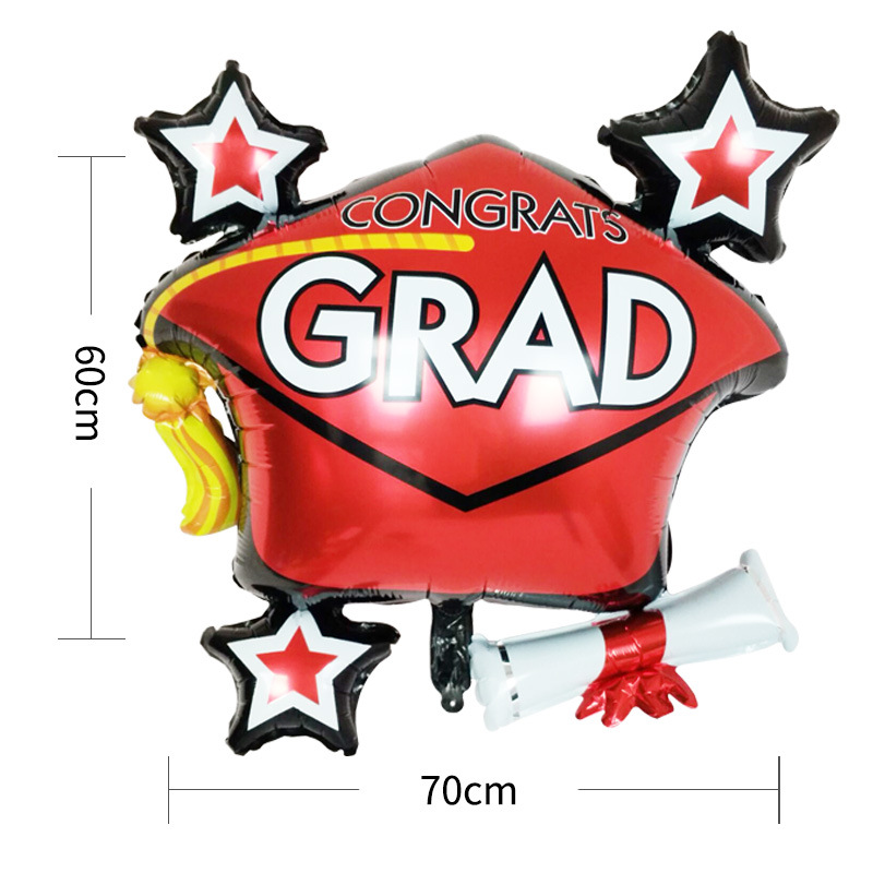 Decoración de Globos para la Temporada de Graduación, Suministros de Película de Aluminio, Decoración para Lugares de Celebración, Serie de Decoración para Celebraciones al por Mayor