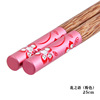 Japanese metal wooden chopsticks engraved, wholesale