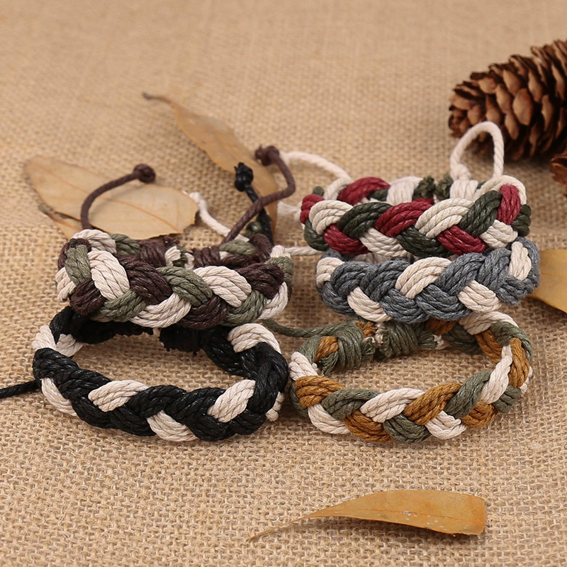 Плетёный браслет handmade, аксессуар, оптом, корейский стиль