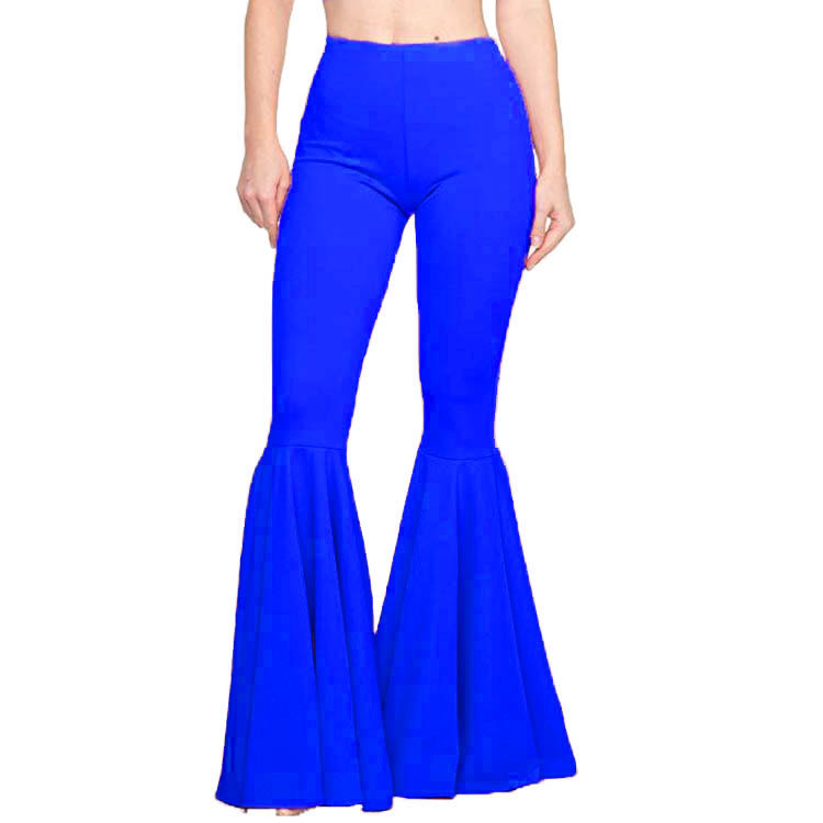 Vêtements pour femmes sirène grande taille taille haute slim élastique loisirs mode évasé YH8051_voghion.com
