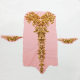 Mesh Sequins Gold Thread Feather Phoenix Tail Corsage Pattern Embroidery Cloth Sticker Cheongsam Dress Stage Decoration Accessories