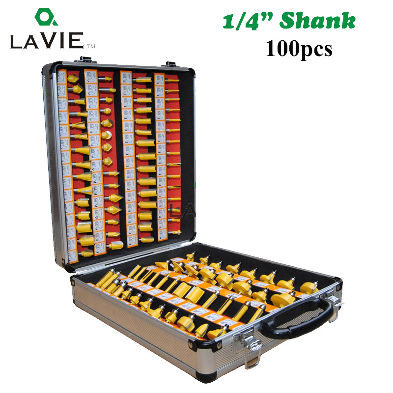 1/4 vástago 100 piezas traje carpintería fresadora máquina de grabado máquina de corte de fresado de baquelita cortador de cabeza cortador de corte cuchillo de flores