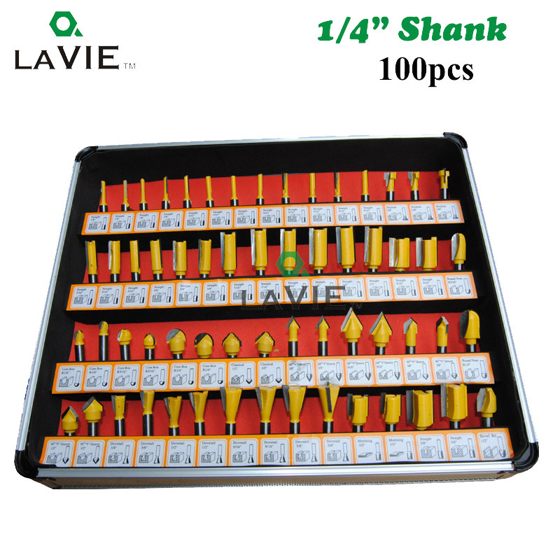 1/4 vástago 100 piezas traje carpintería fresadora máquina de grabado máquina de corte de fresado de baquelita cortador de cabeza cortador de corte cuchillo de flores