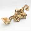 Wooden excavator, model, big minifigure, toy, wholesale