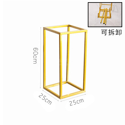 Marco rectangular de 60cm de alto oro (extraíble)